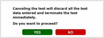 Cancel confirmation
