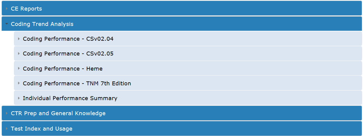 Test performance selection