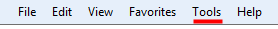 Tools menu bar